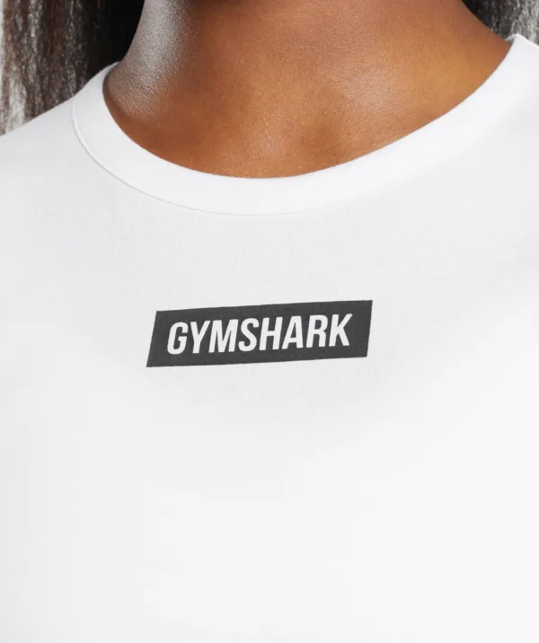Block white Crop Top - Image 4