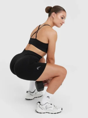 Seamless Effortless Black Shorts