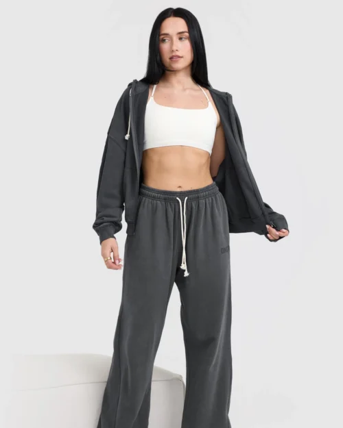 Raw lounge coal wide leg joggers