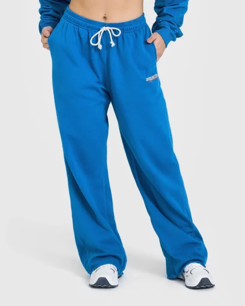 Raw lounge blue wide leg joggers - Image 3