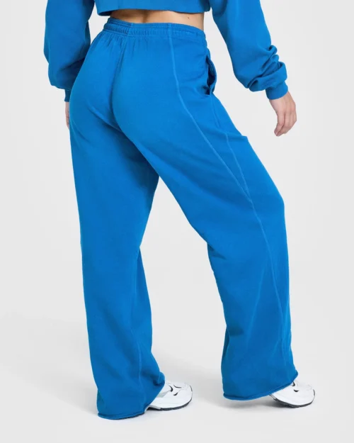 Raw lounge blue wide leg joggers - Image 4