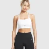 Halter neck crop cami