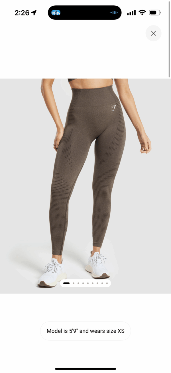 Vital seamless brown leggings - Image 2