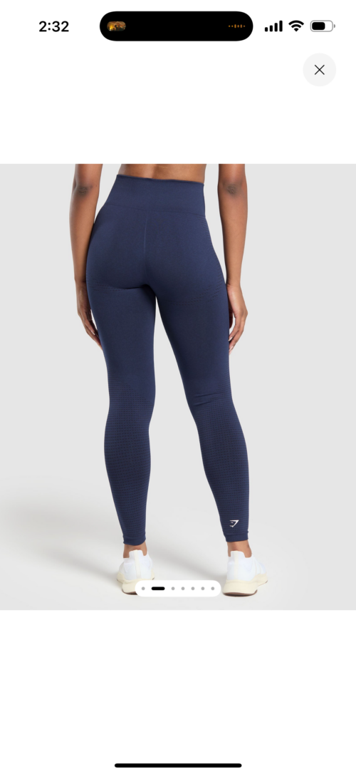 Vital seamless navy leggings - Image 2