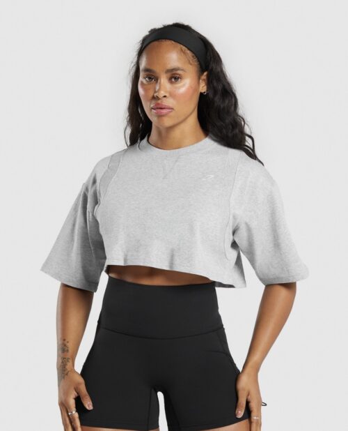 Heavyweight cotton crop top