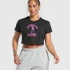 Strong women crop top