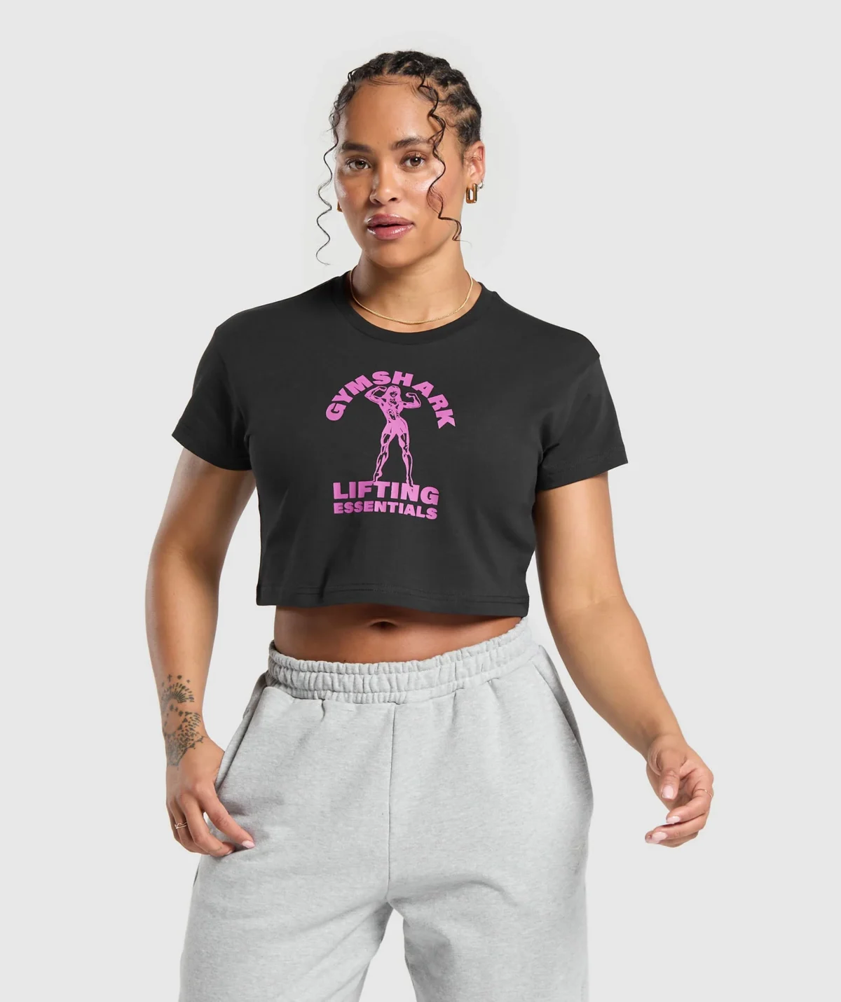 Strong women crop top