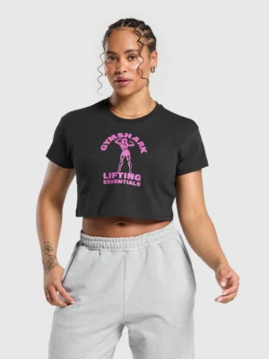 Strong women crop top