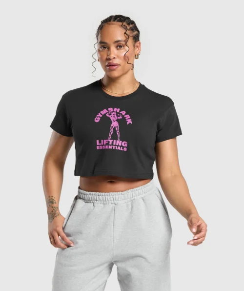 Strong women crop top