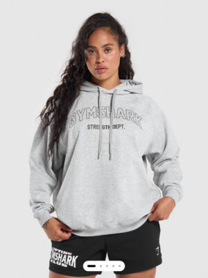 Strength department grey oversized hoodie