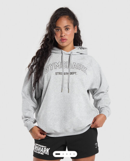 Strength department grey oversized hoodie