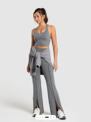 Marl flared leggings