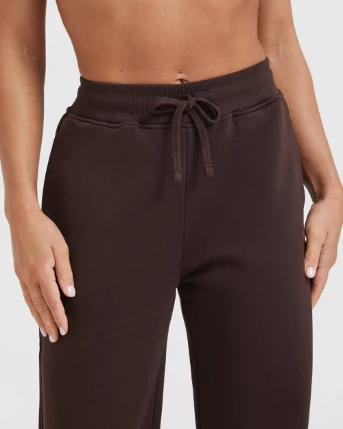 Oneractive straight leg brown joggers - Image 2