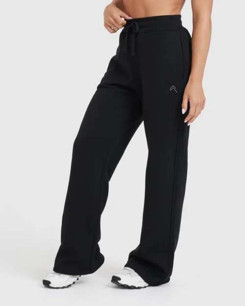 Oneractive straight leg black joggers