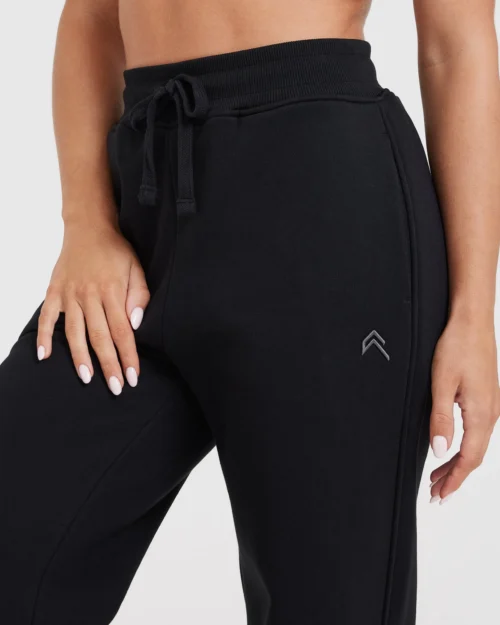 Oneractive straight leg black joggers - Image 2