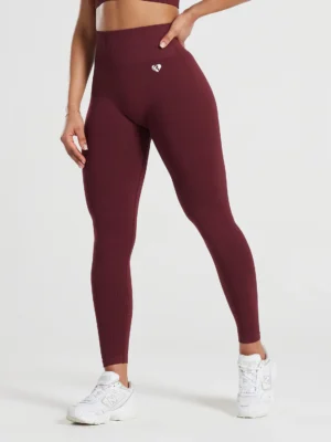 Power seamless Burgundy leggings