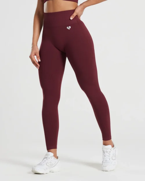 Power seamless Burgundy leggings