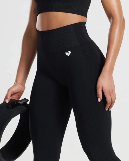 Power seamless black leggings - Image 2