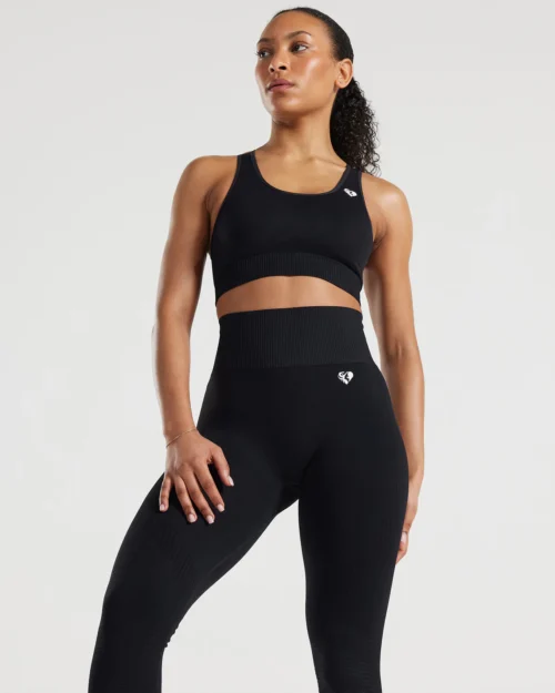 Power seamless black leggings