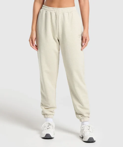 Rest Day Beige Sweats Joggers - Image 2