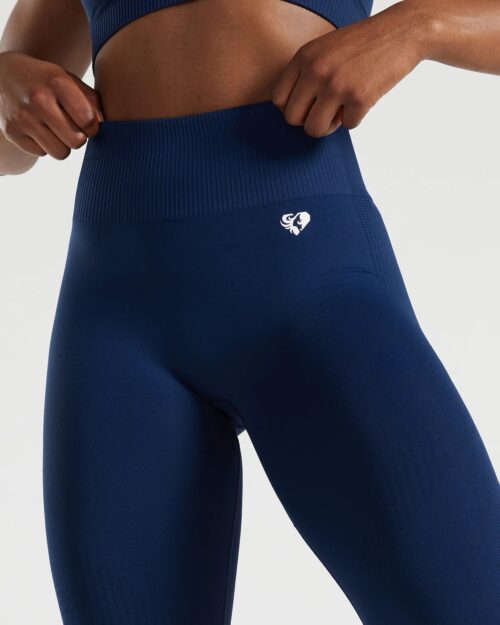 Power seamless navy leggings - Image 4