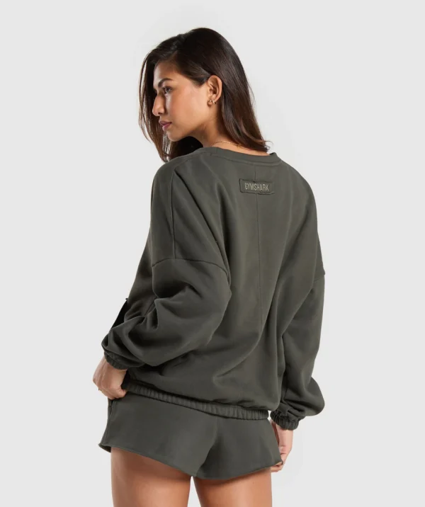 Fleece oversized sweatshirt - Image 3