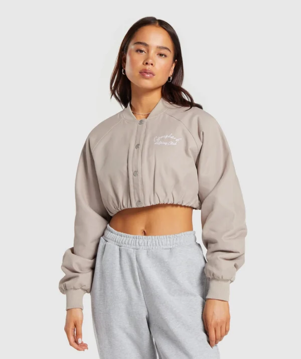 Cropped bomber jacket - Image 2