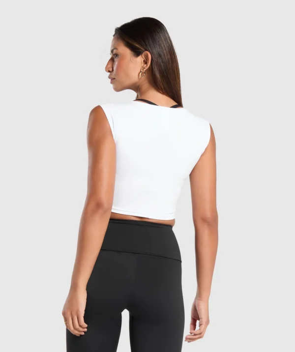 Everyday cap sleeve crop top - Image 3