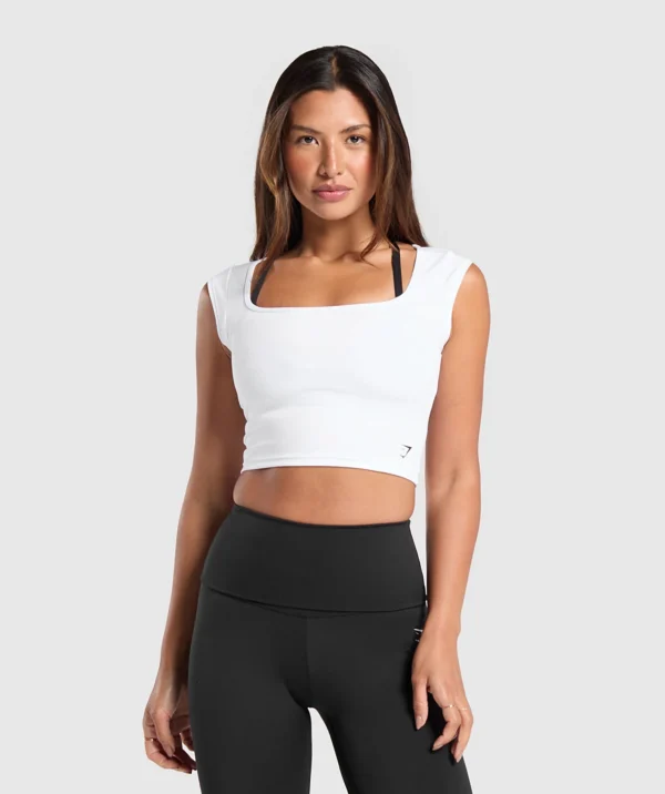Everyday cap sleeve crop top - Image 2