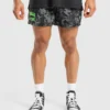 Printed lifting mesh 5"shorts