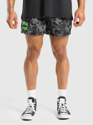 Printed lifting mesh 5"shorts