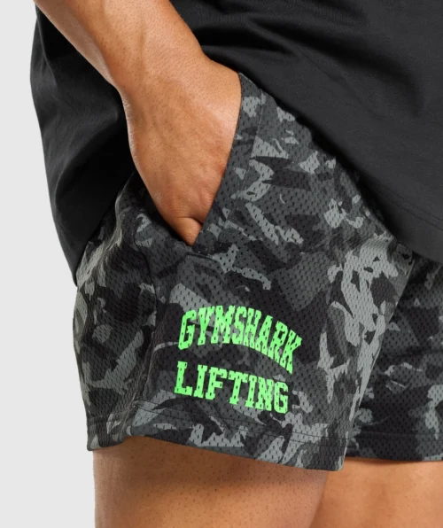 Printed lifting mesh 5"shorts - Image 2