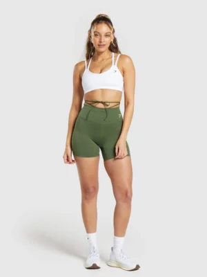 Ribbon tie waisted short