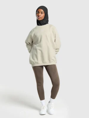 Oversized fleece sweatshirt