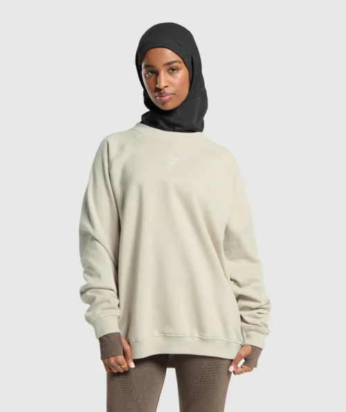 Oversized fleece sweatshirt - Image 2