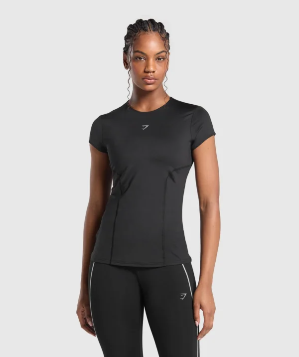Running black T-shirt