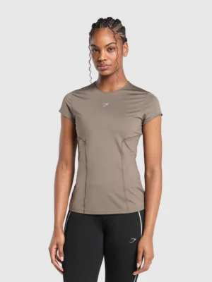 Running brown T-shirt