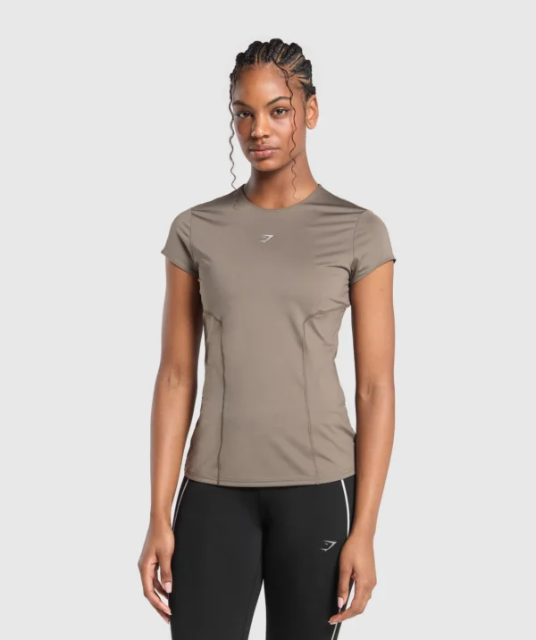 Running brown T-shirt