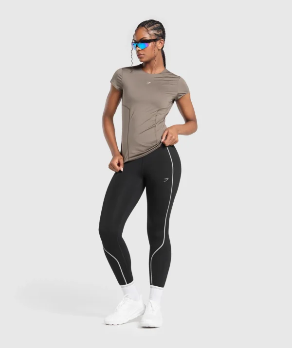 Running brown T-shirt - Image 2